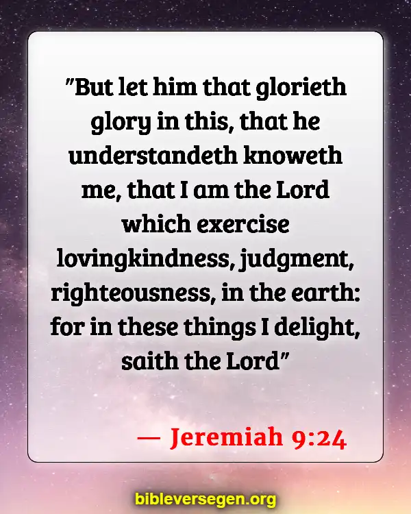 Bible Verses About Bragging (Jeremiah 9:24)