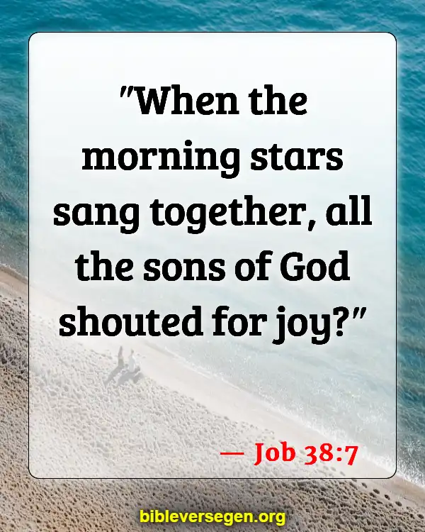 Bible Verses About Angels Singing (Job 38:7)