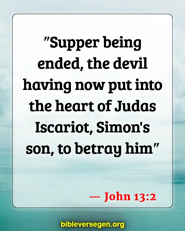 Bible Verses About Judas (John 13:2)