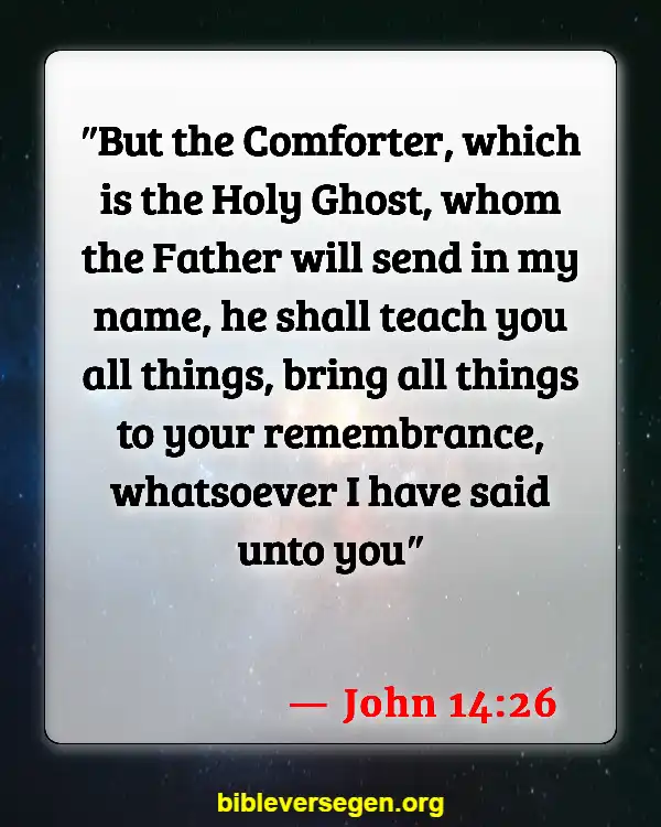 Bible Verses About Filling Of The Holy Spirit (John 14:26)