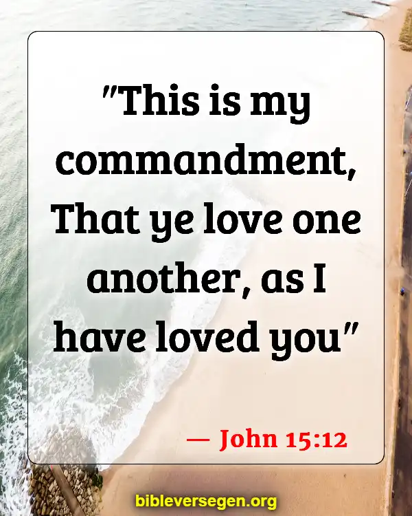 Bible Verses About Helping (John 15:12)