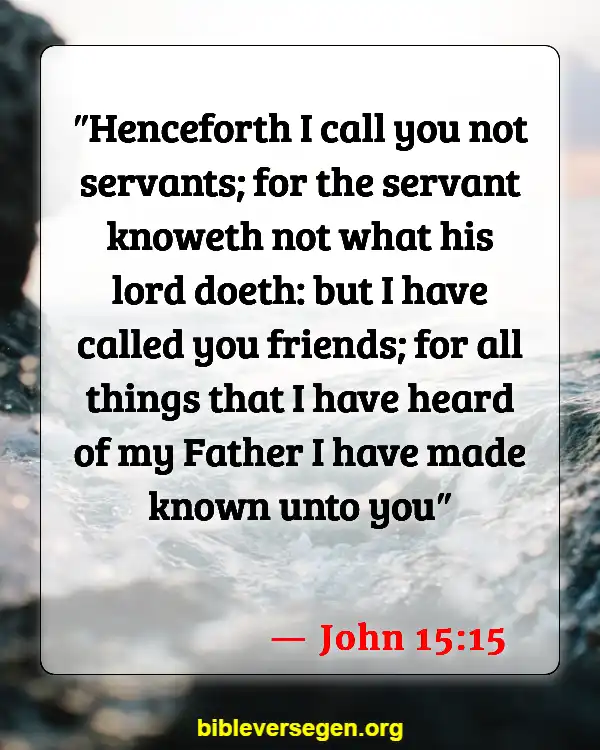 Bible Verses About Bad Friends (John 15:15)