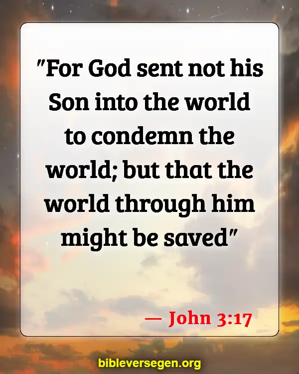 Bible Verses About Helping (John 3:17)