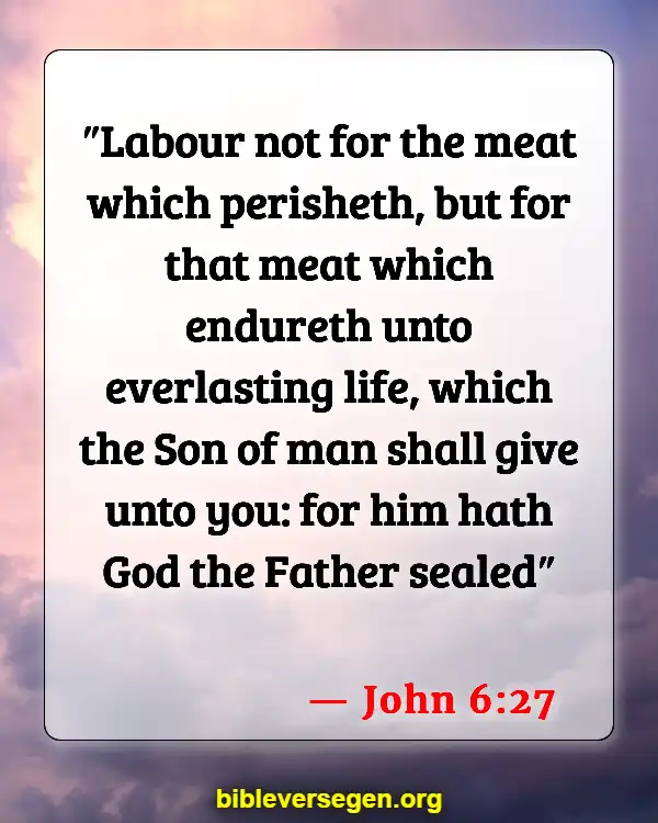 Bible Verses About Nutrition (John 6:27)