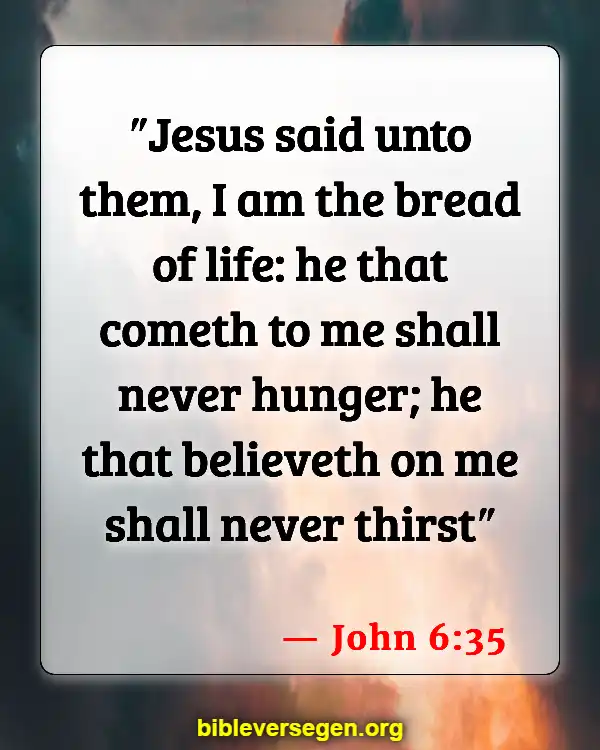 Bible Verses About Nutrition (John 6:35)
