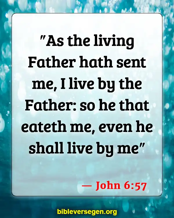 Bible Verses About What To Eat (John 6:57)