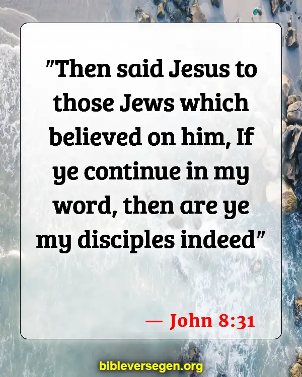 Bible Verses About Apology (John 8:31)