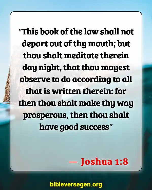 Bible Verses About Lack Of Motivation (Joshua 1:8)