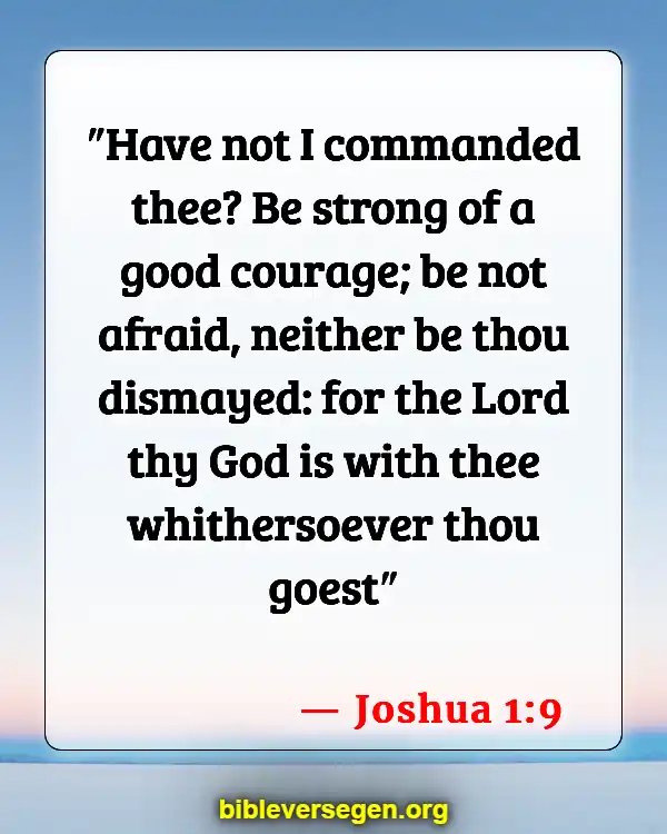 Bible Verses About Hesitance (Joshua 1:9)