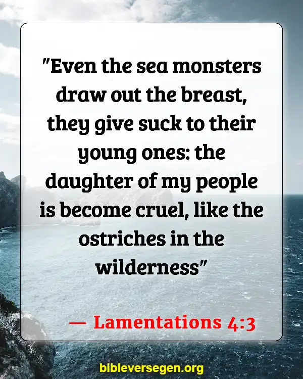 Bible Verses About Dragons (Lamentations 4:3)
