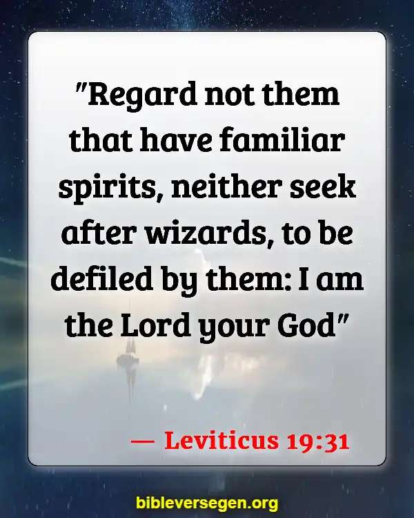Bible Verses About Santeria (Leviticus 19:31)