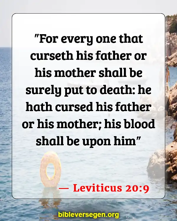 Bible Verses About Caring For The Elderly (Leviticus 20:9)