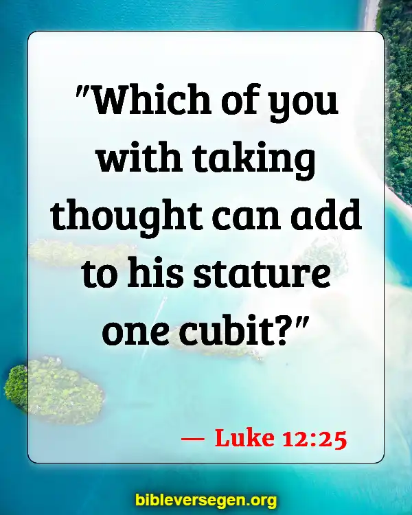 Bible Verses About Luke (Luke 12:25)