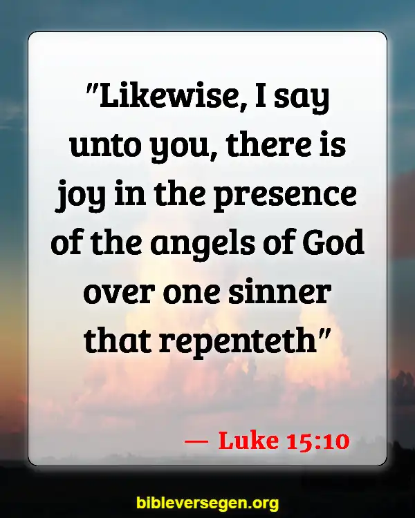 Bible Verses About Angels (Luke 15:10)