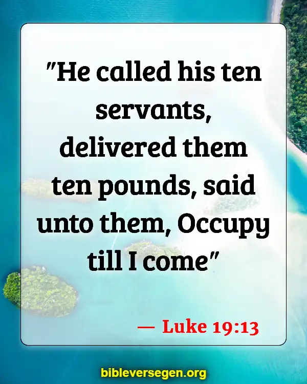 Bible Verses About Luke (Luke 19:13)