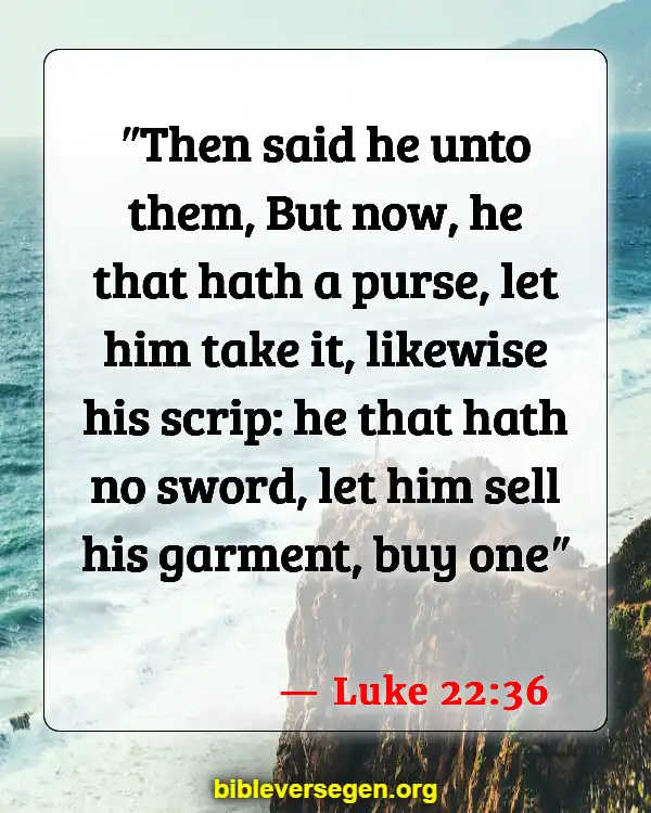 Bible Verses About Sermon On The Mount (Luke 22:36)