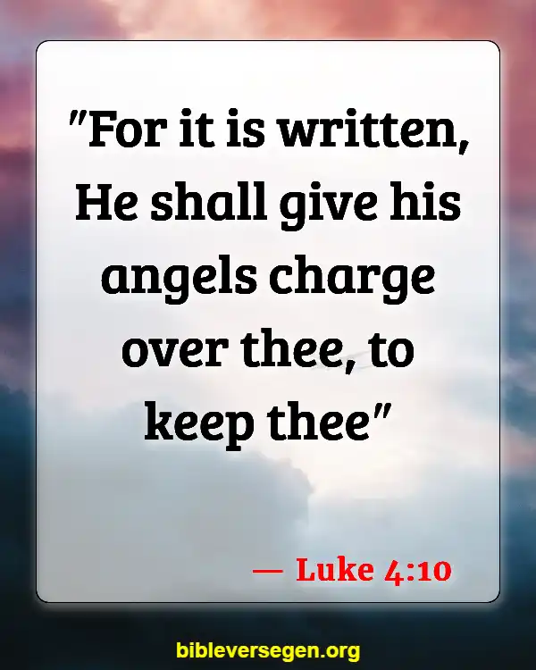 Bible Verses About Angels (Luke 4:10)