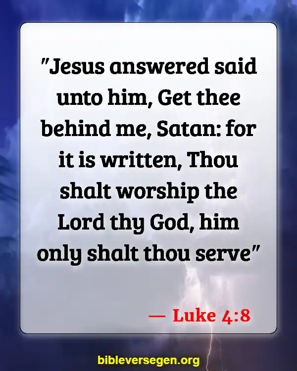 Bible Verses About Serving The Church (Luke 4:8)