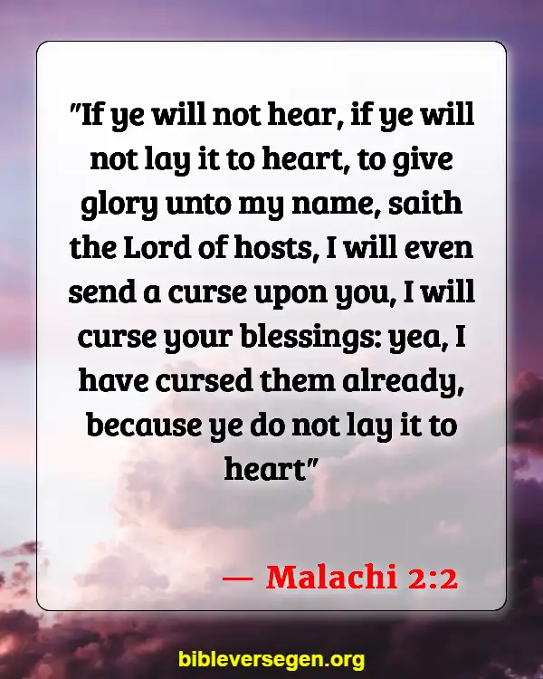 Bible Verses About Counting Your Blessings (Malachi 2:2)