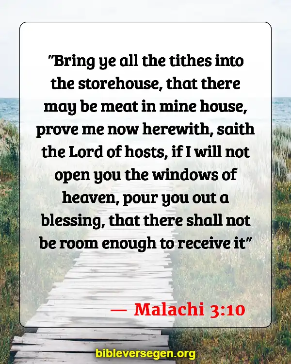 Bible Verses About Helping (Malachi 3:10)