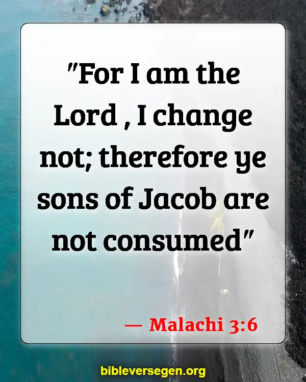 Bible Verses About Stone (Malachi 3:6)