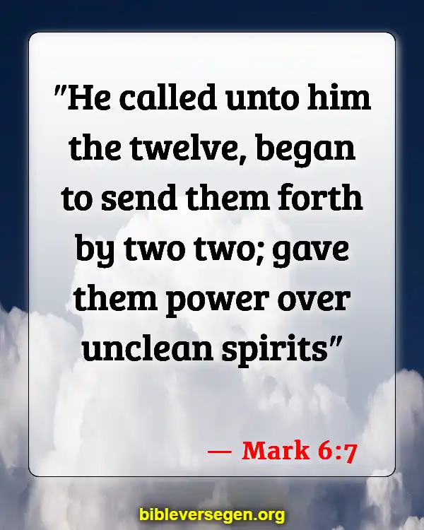 Bible Verses About Giving Authority (Mark 6:7)