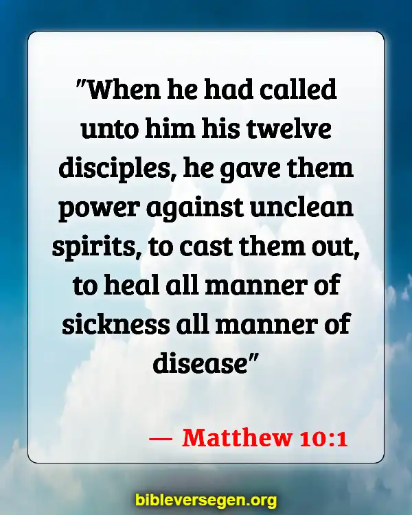 Bible Verses About Illness (Matthew 10:1)