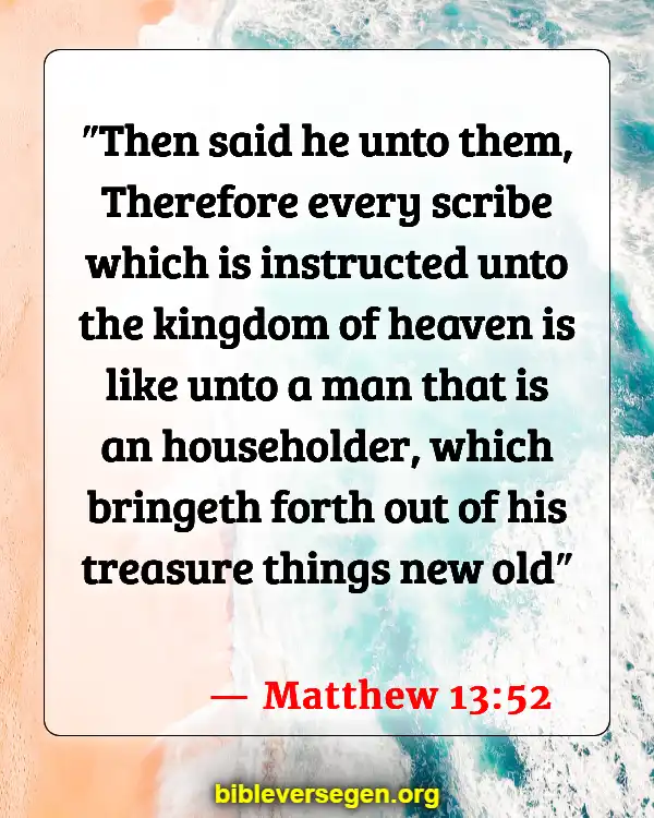 Bible Verses About Treasure (Matthew 13:52)