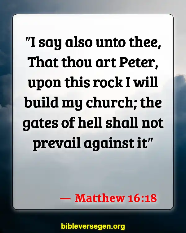 Bible Verses About Apology (Matthew 16:18)