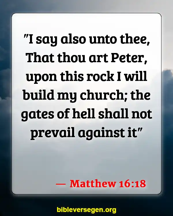 Bible Verses About Spiritual Walfare (Matthew 16:18)