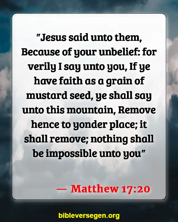 Bible Verses About Journey (Matthew 17:20)