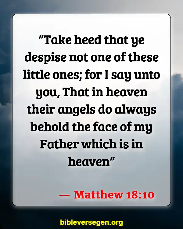 Bible Verses About Satan And A Third Of Angels Caste Out Of Heaven (Matthew 18:10)