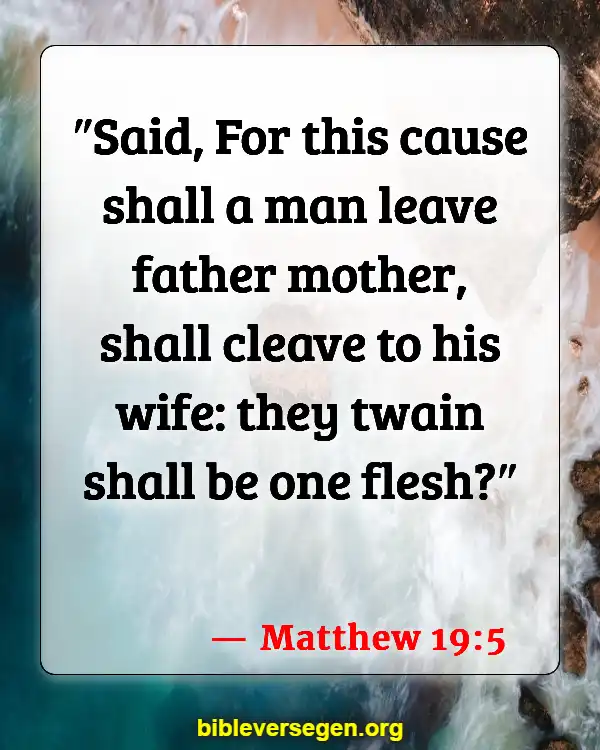 Bible Verses About Was Jesus Married (Matthew 19:5)