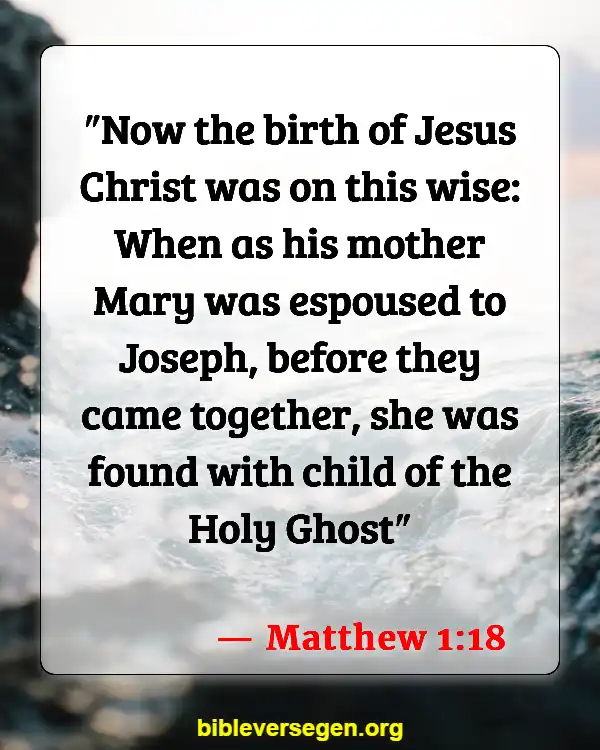 Bible Verses About Jesus Miracles (Matthew 1:18)