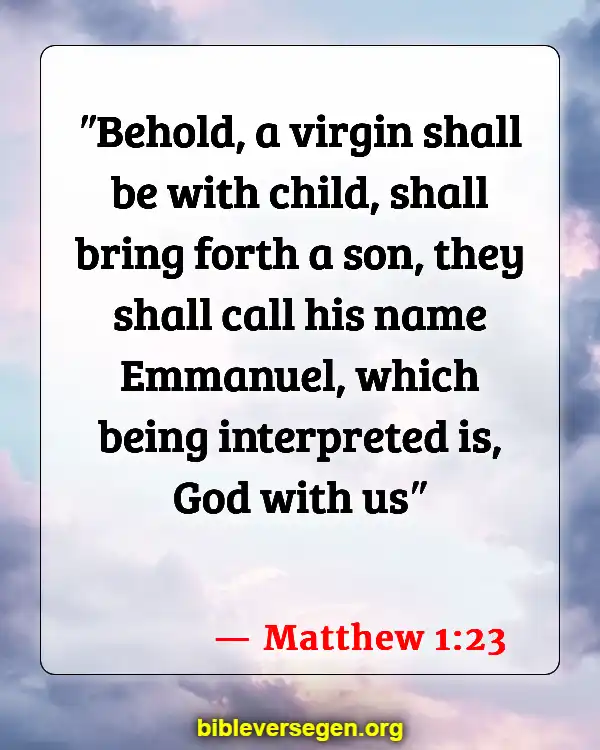 Bible Verses About The Name Of Jesus (Matthew 1:23)
