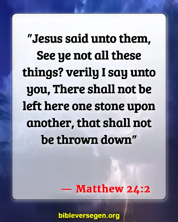 Bible Verses About The Tsunami (Matthew 24:2)