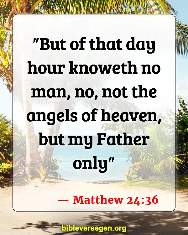 Bible Verses About Satan And A Third Of Angels Caste Out Of Heaven (Matthew 24:36)