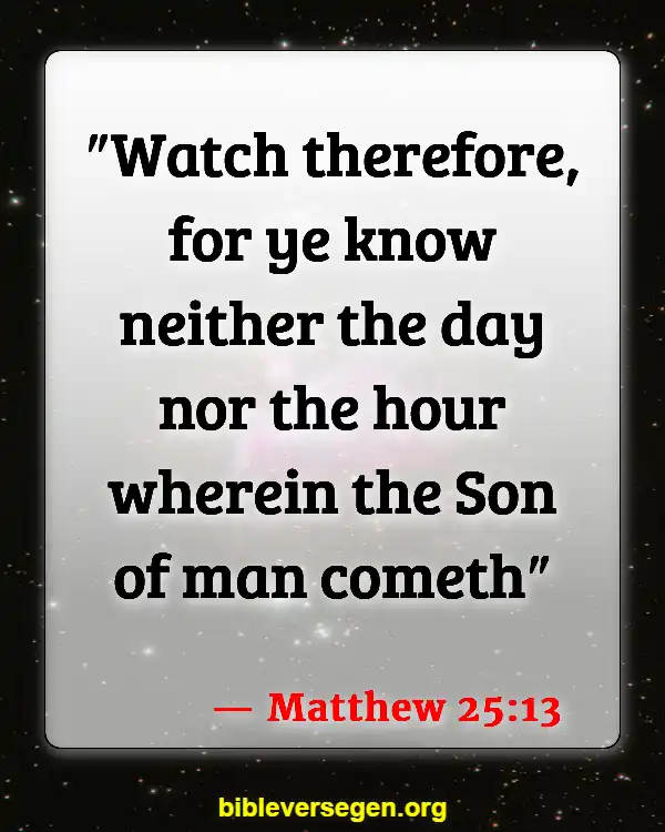 Bible Verses About Being Sober (Matthew 25:13)