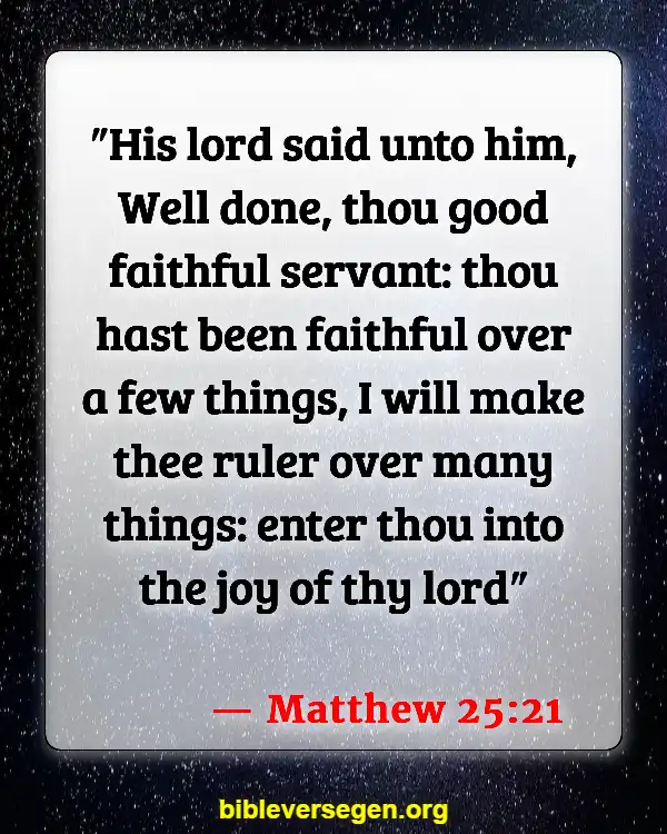 Bible Verses About Counting Your Blessings (Matthew 25:21)