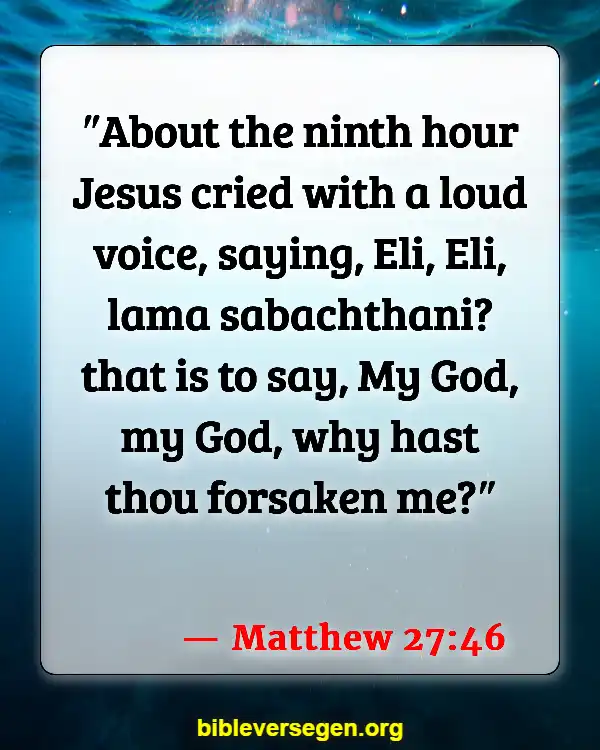 Bible Verses About Jesus Death (Matthew 27:46)