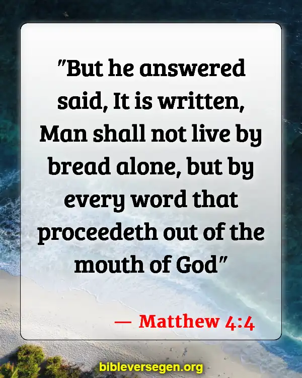 Bible Verses About Keeping Healthy (Matthew 4:4)