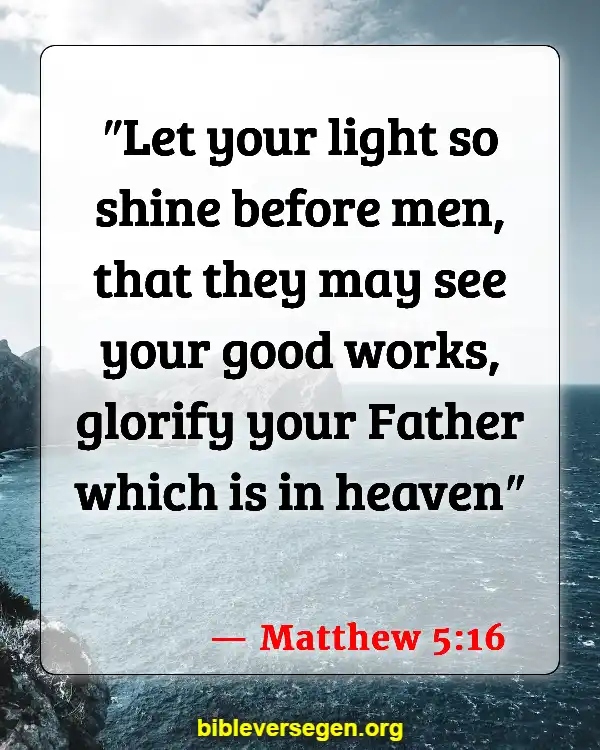 Bible Verses About Serving The Church (Matthew 5:16)