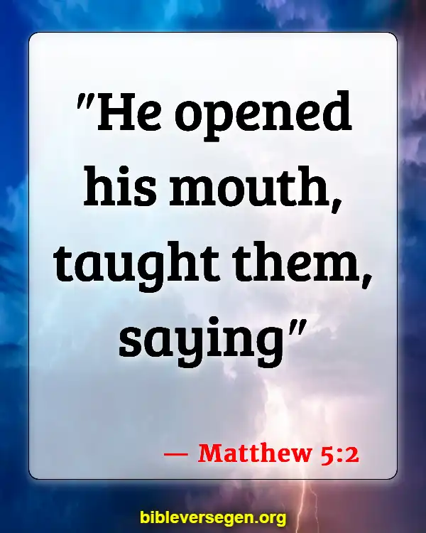Bible Verses About Coarse Joking (Matthew 5:2)