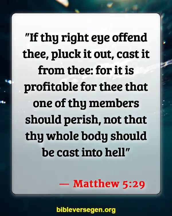 Bible Verses About Watching Tv (Matthew 5:29)