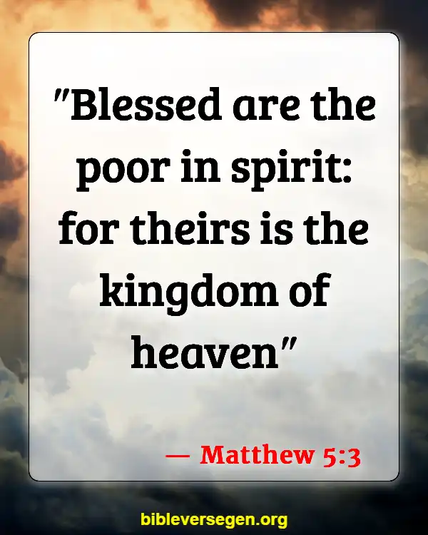 Bible Verses About The Kingdom Of God (Matthew 5:3)
