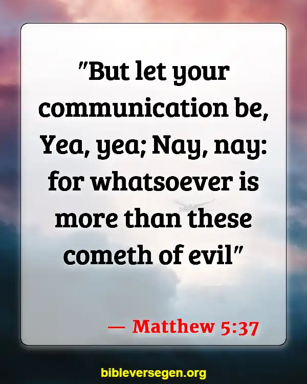 Bible Verses About Coarse Joking (Matthew 5:37)