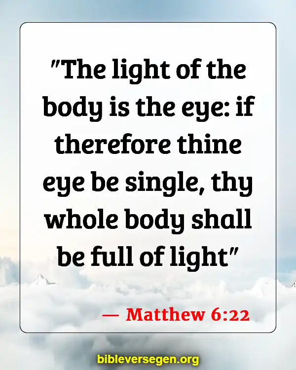 Bible Verses About Marking Your Body (Matthew 6:22)