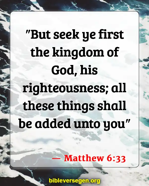 Bible Verses About Clean House (Matthew 6:33)