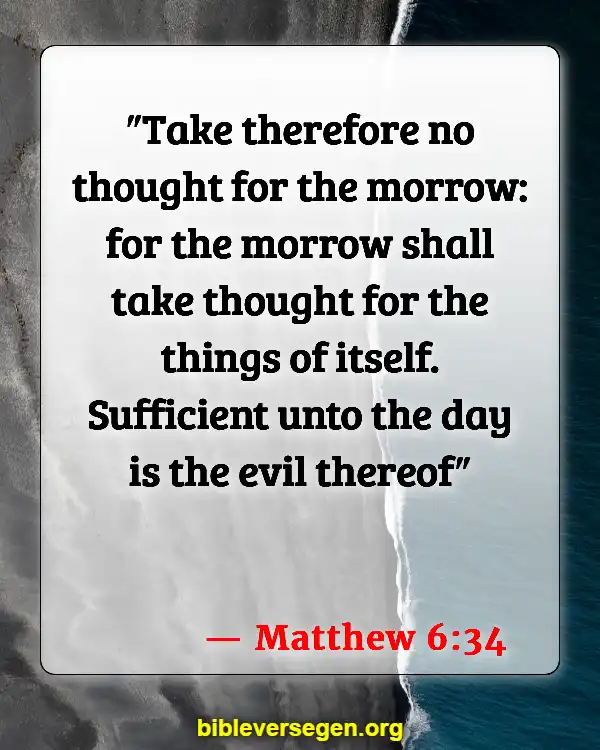 Bible Verses About Being Healthy (Matthew 6:34)
