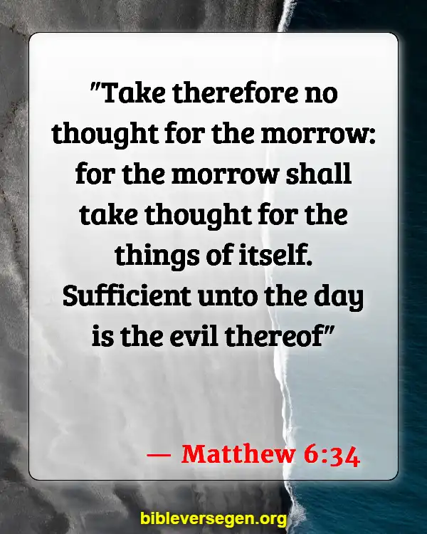 Bible Verses About Your Health (Matthew 6:34)